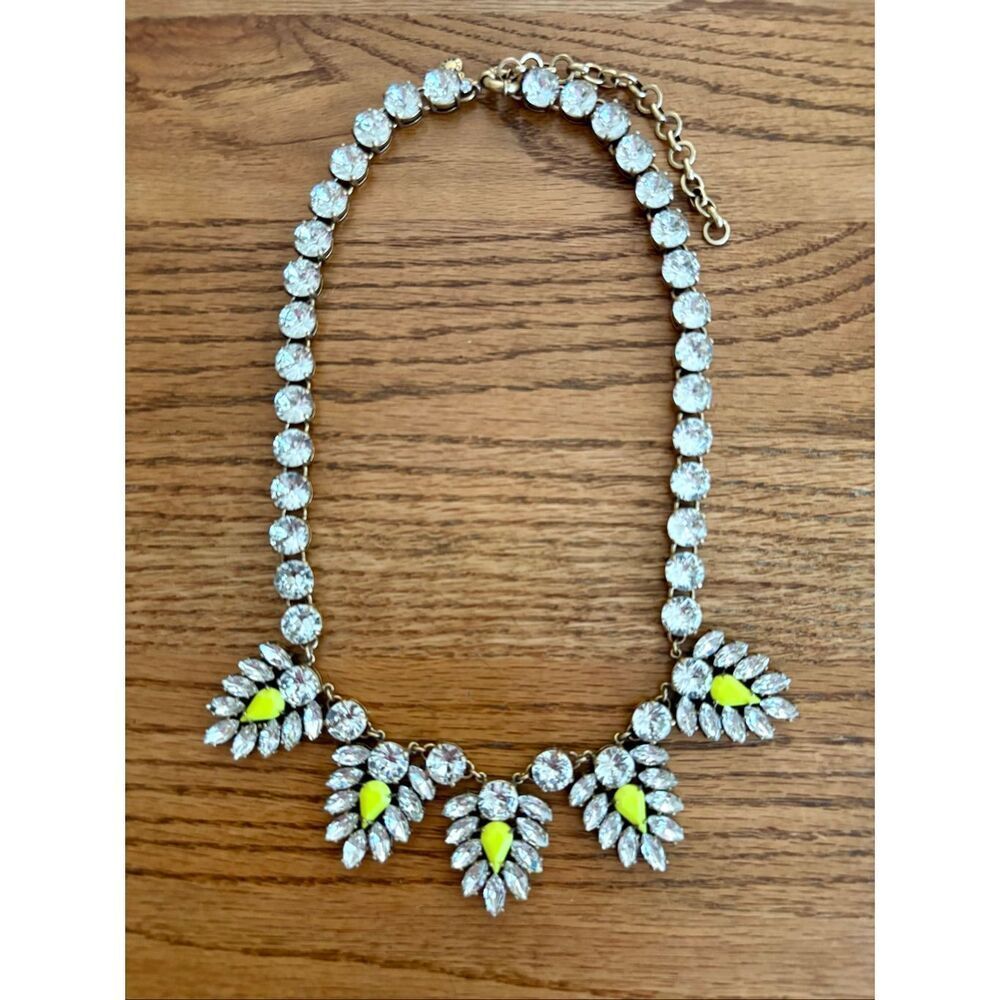 J.Crew | Rhinestone Tennis Statement Necklace | 20” Adjustable